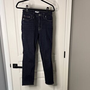 Good American Midnight Blue Straight Leg Jeans